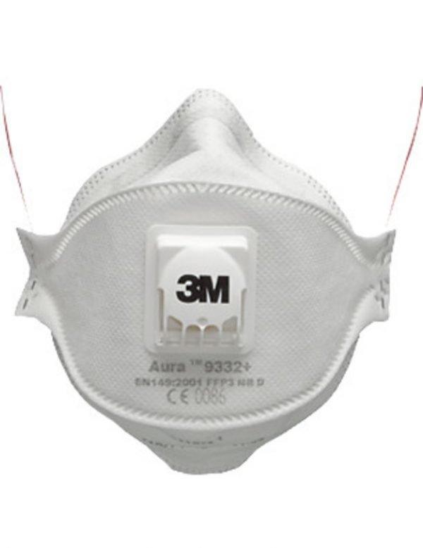 3M Aura 9332+Gen3 FFP3 Disposable Respirator Masks, Pack of 330 – Serenity